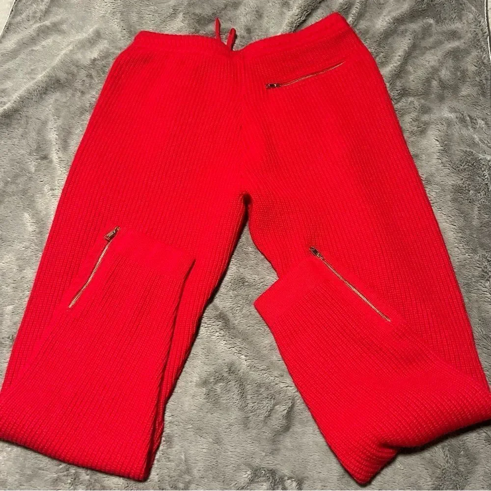 Cashmere!AviatorNation🌈CabinCashmereSweater Pant ZipPockets Made in USA